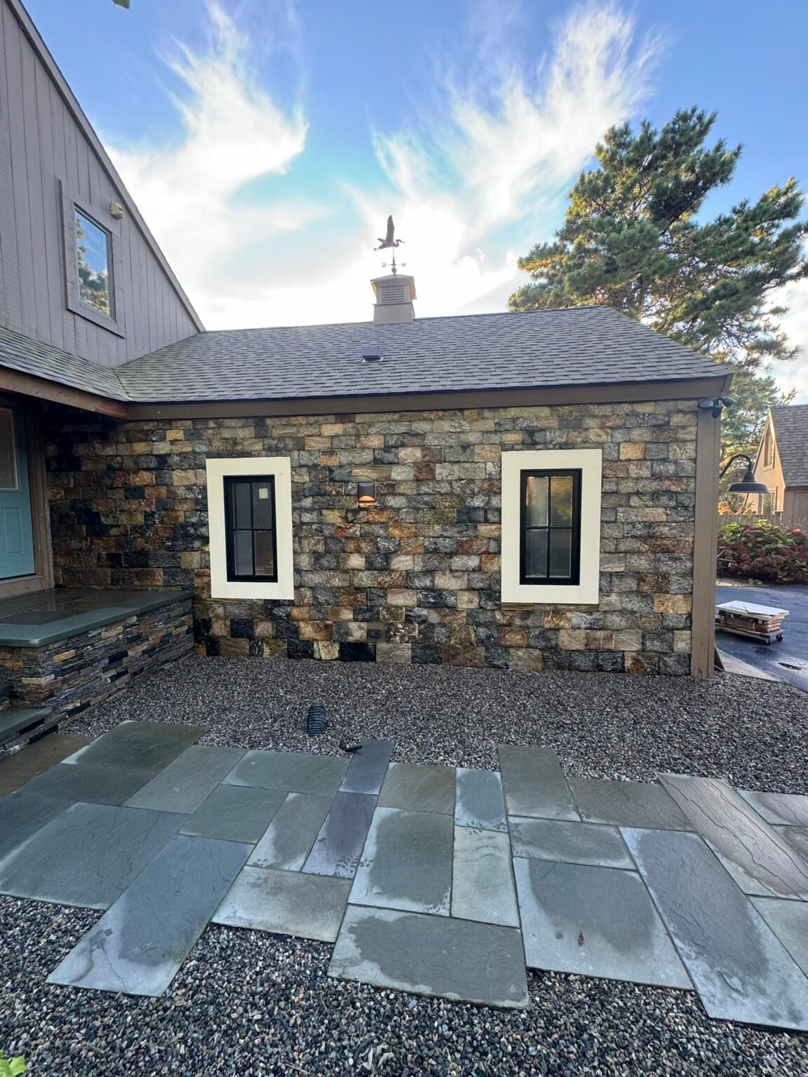 Masonry and hardscaping project by Bridi Masonry, Cape Cod MA