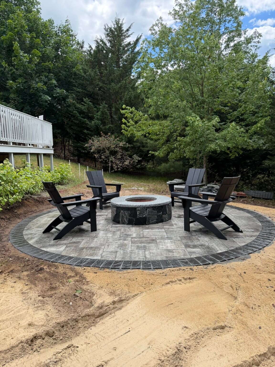 Masonry and hardscaping project by Bridi Masonry, Cape Cod MA