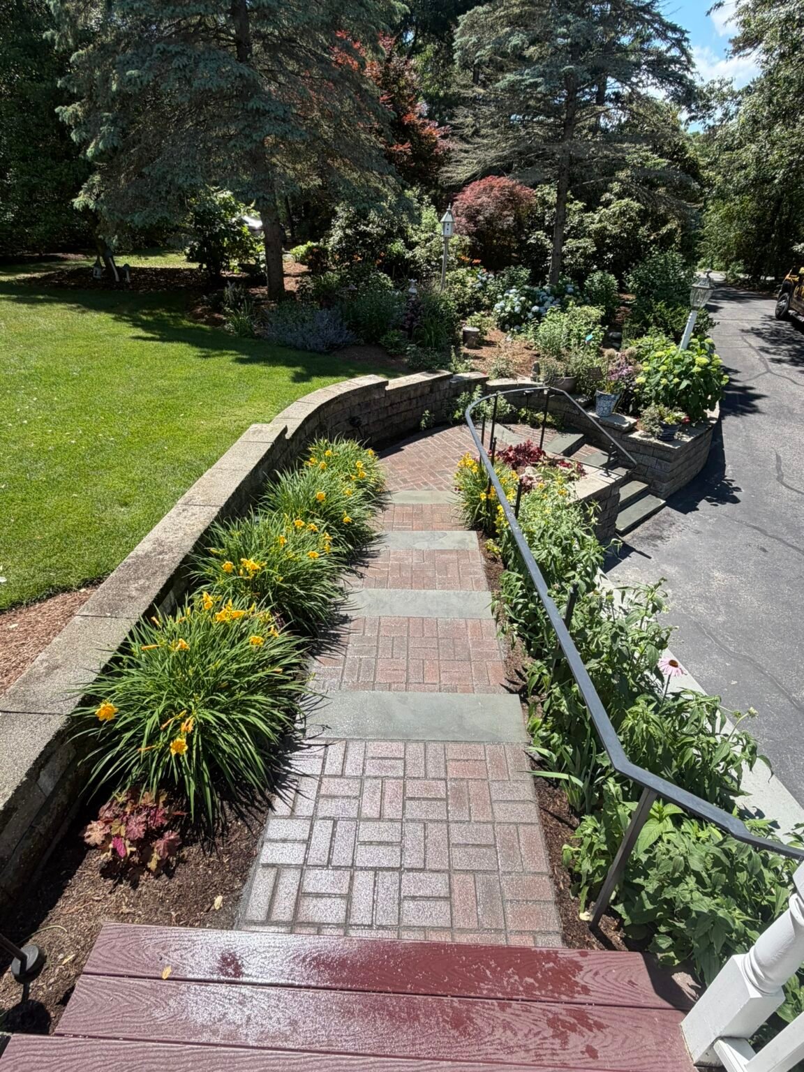 Masonry and hardscaping project by Bridi Masonry, Cape Cod MA