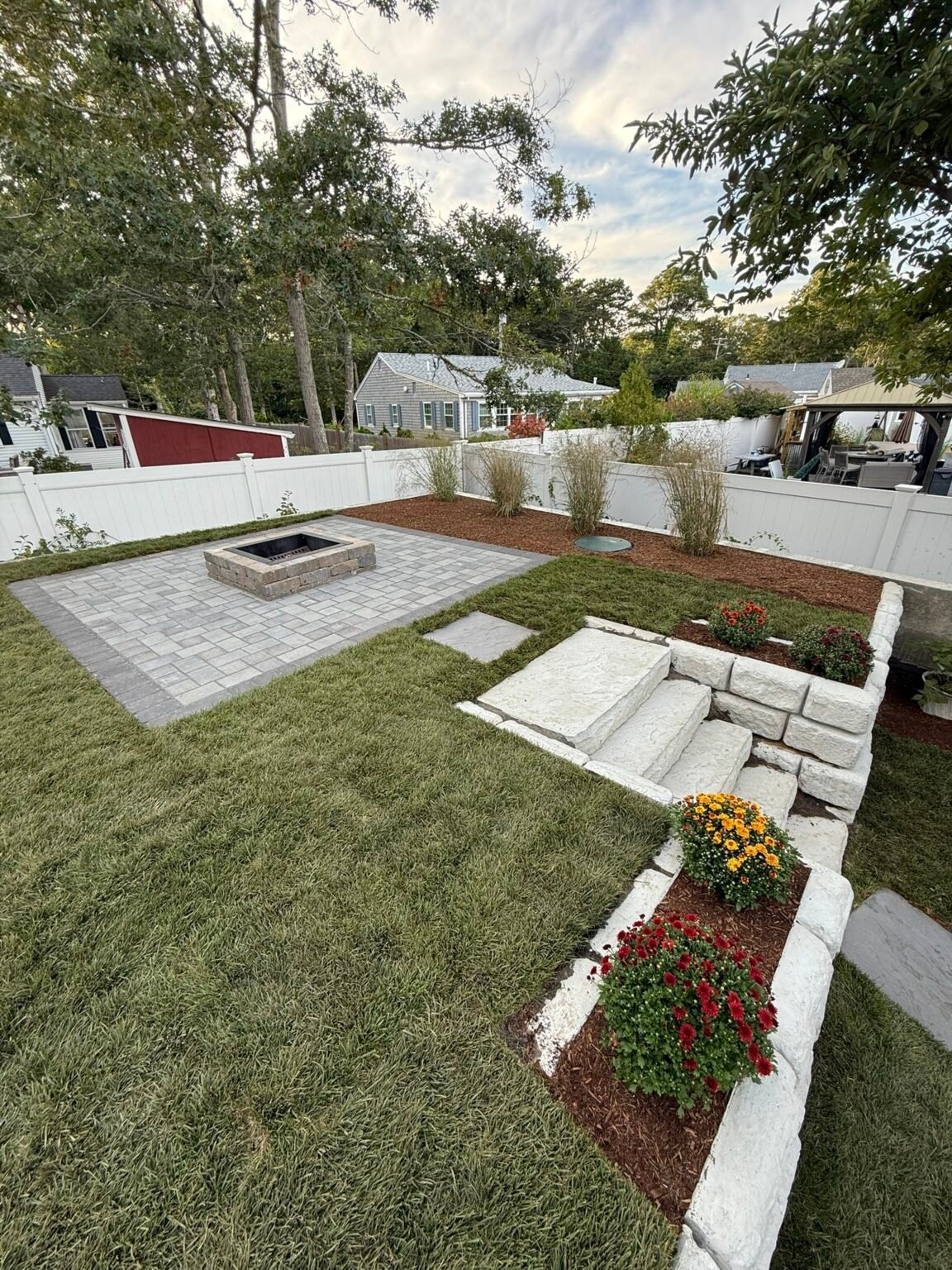 Masonry and hardscaping project by Bridi Masonry, Cape Cod MA