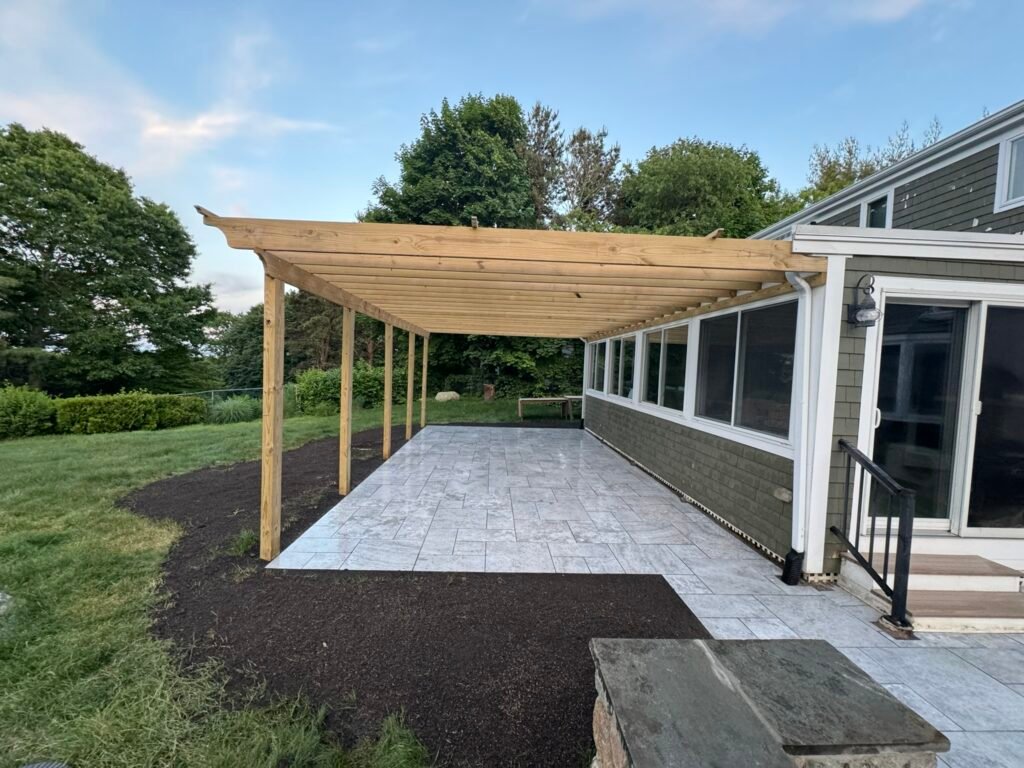 Masonry and hardscaping project by Bridi Masonry, Cape Cod MA
