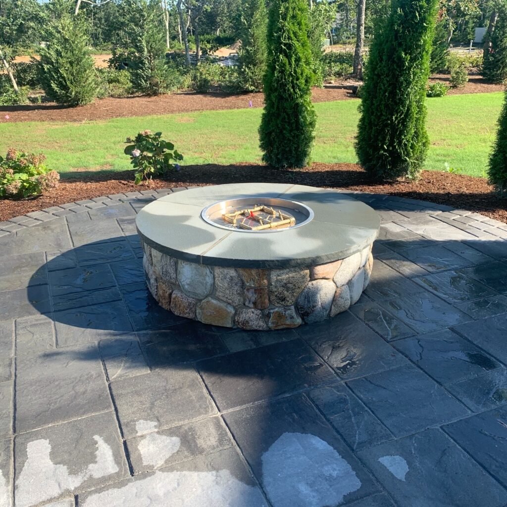 Masonry and hardscaping project by Bridi Masonry, Cape Cod MA