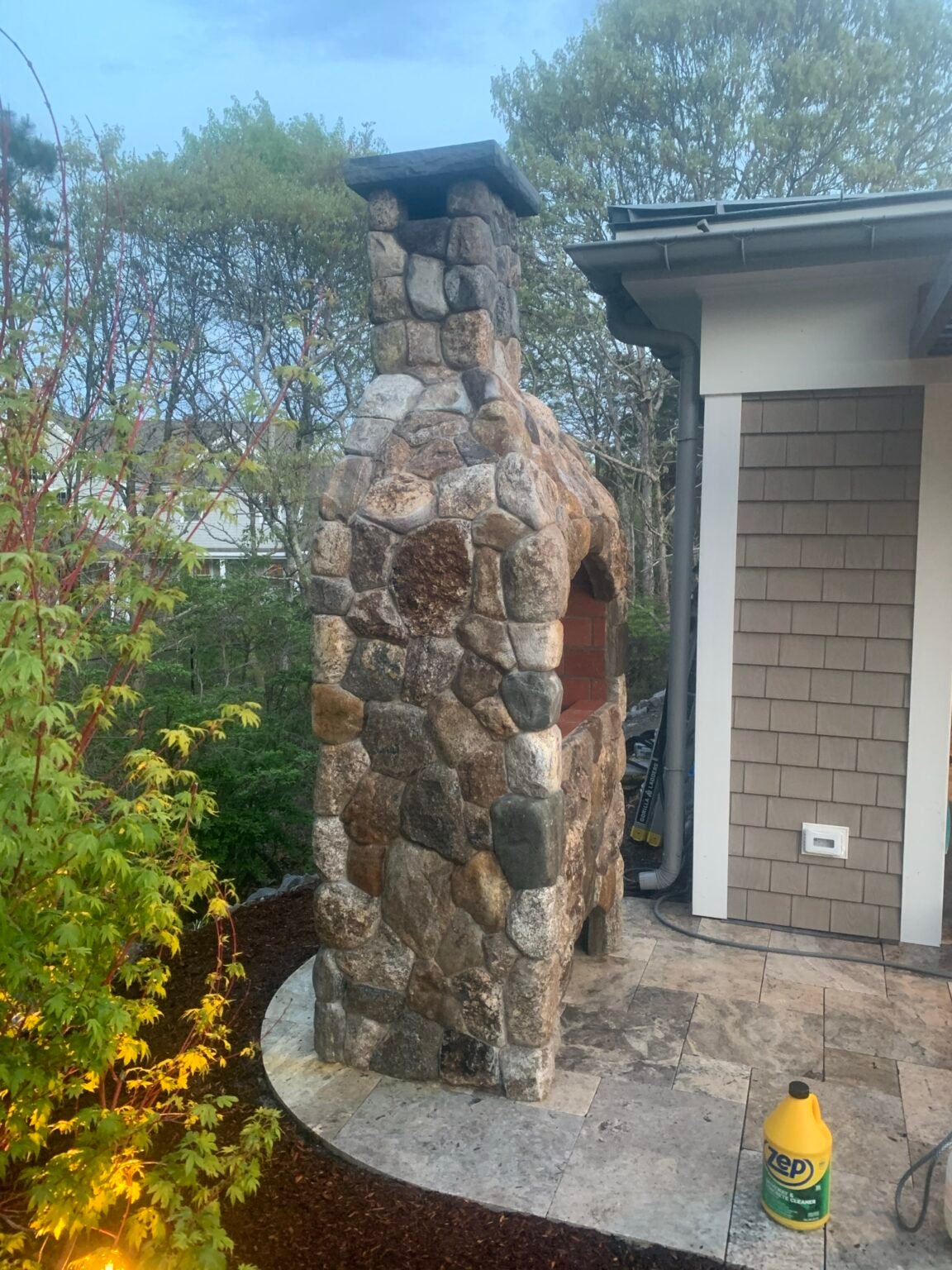 Masonry and hardscaping project by Bridi Masonry, Cape Cod MA