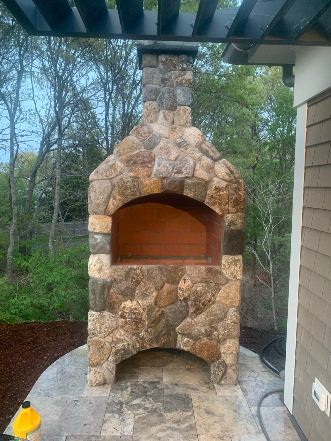 Masonry and hardscaping project by Bridi Masonry, Cape Cod MA