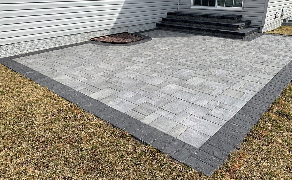 Paver patio built by Bridi Masonry in Cape Cod, MA