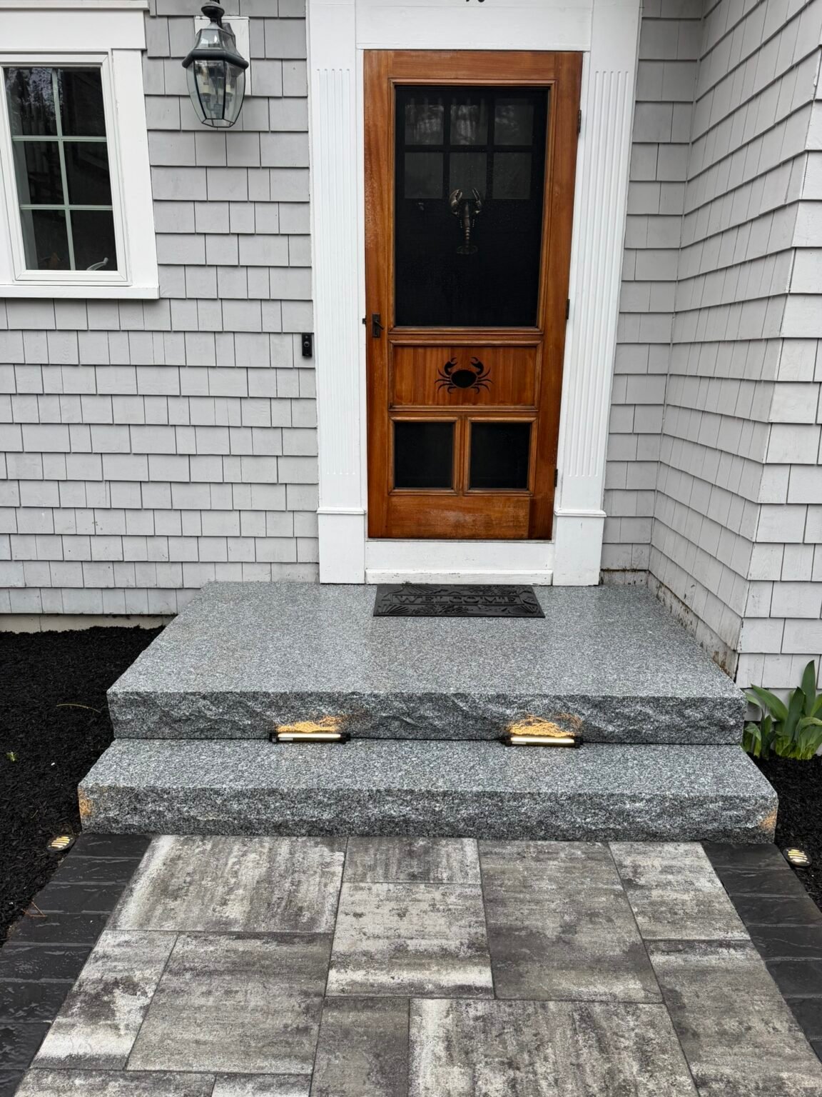 Masonry and hardscaping project by Bridi Masonry, Cape Cod MA