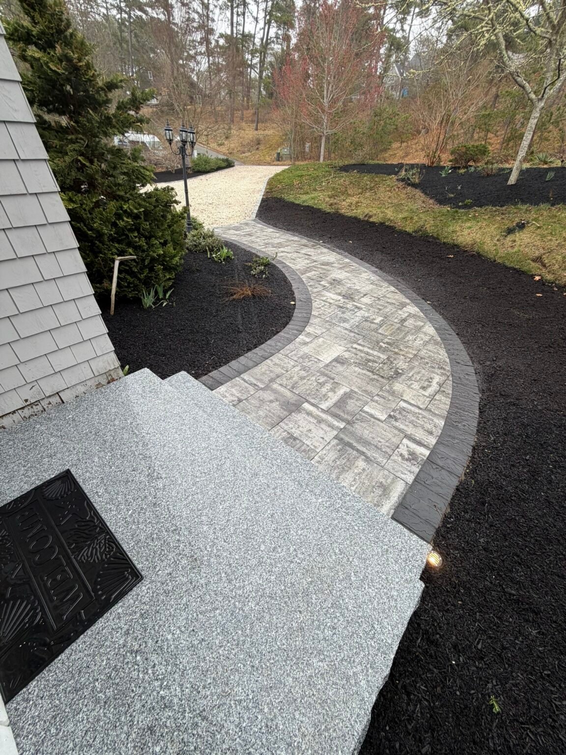 Masonry and hardscaping project by Bridi Masonry, Cape Cod MA