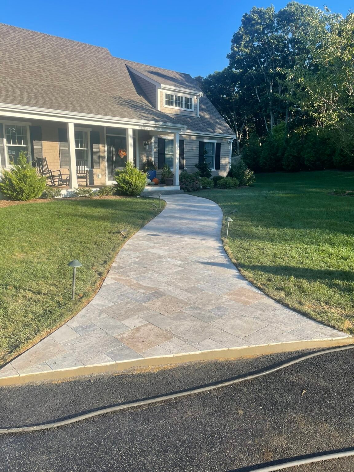 Paver walkway built by Bridi Masonry in Cape Cod, MA