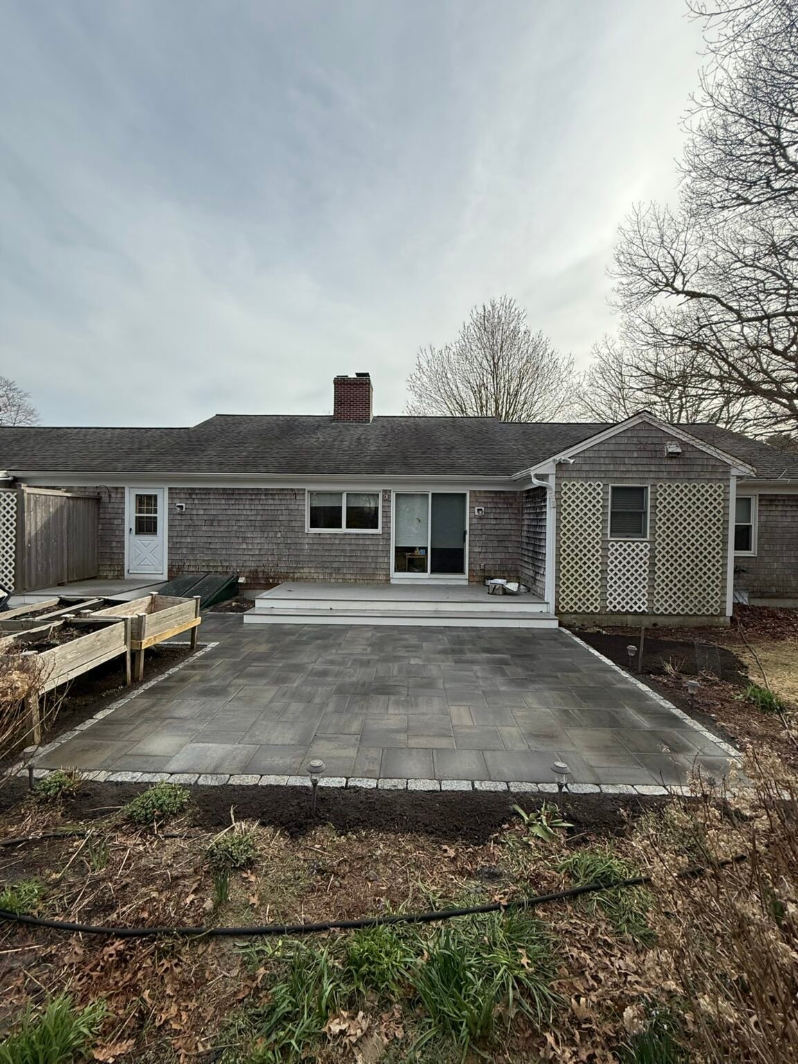 Paver driveway built by Bridi Masonry in Cape Cod, MA