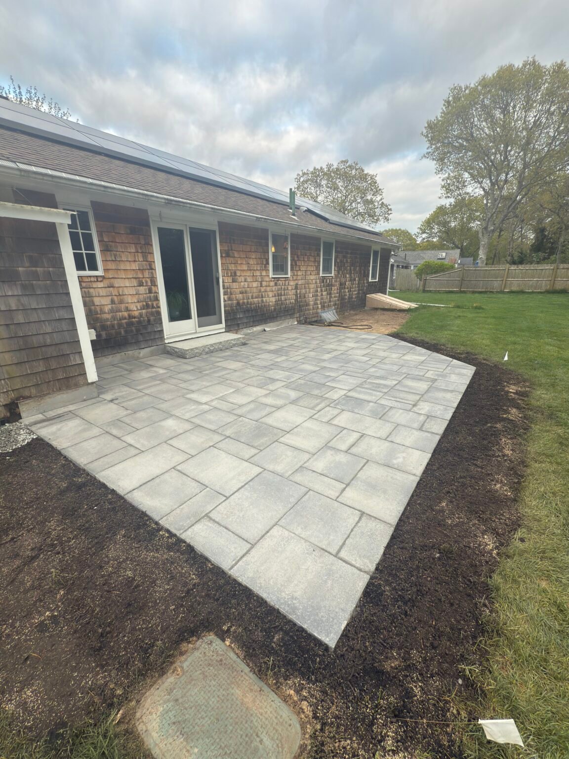 Paver patio built by Bridi Masonry in Cape Cod, MA