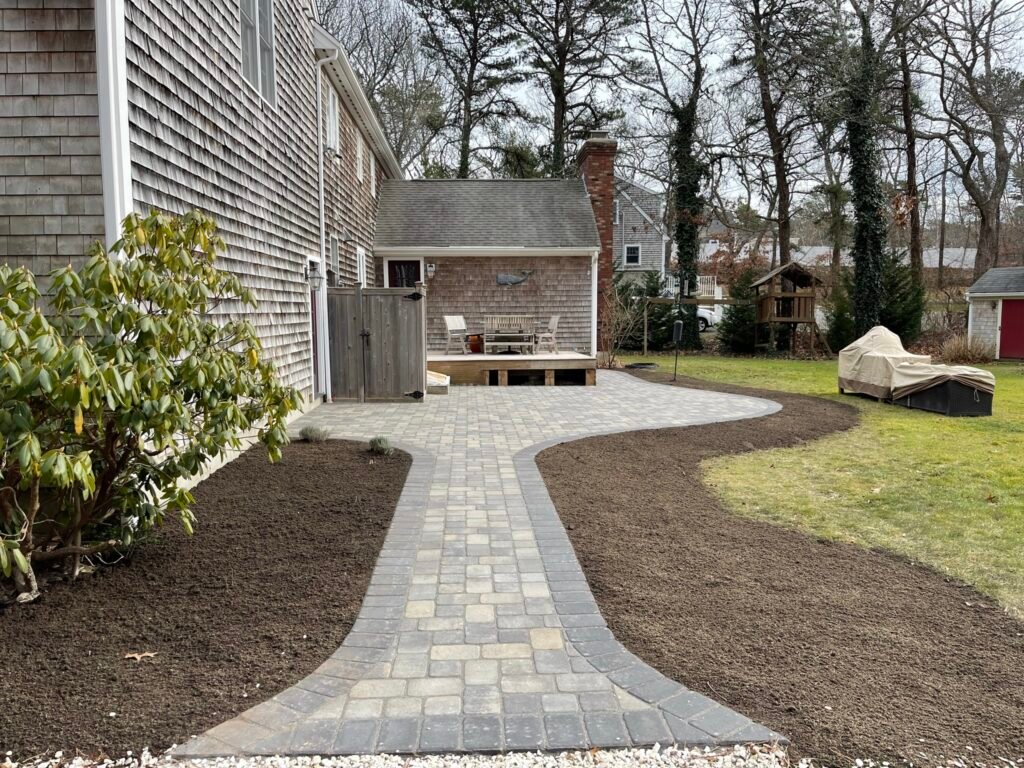 Paver walkway built by Bridi Masonry in Cape Cod, MA