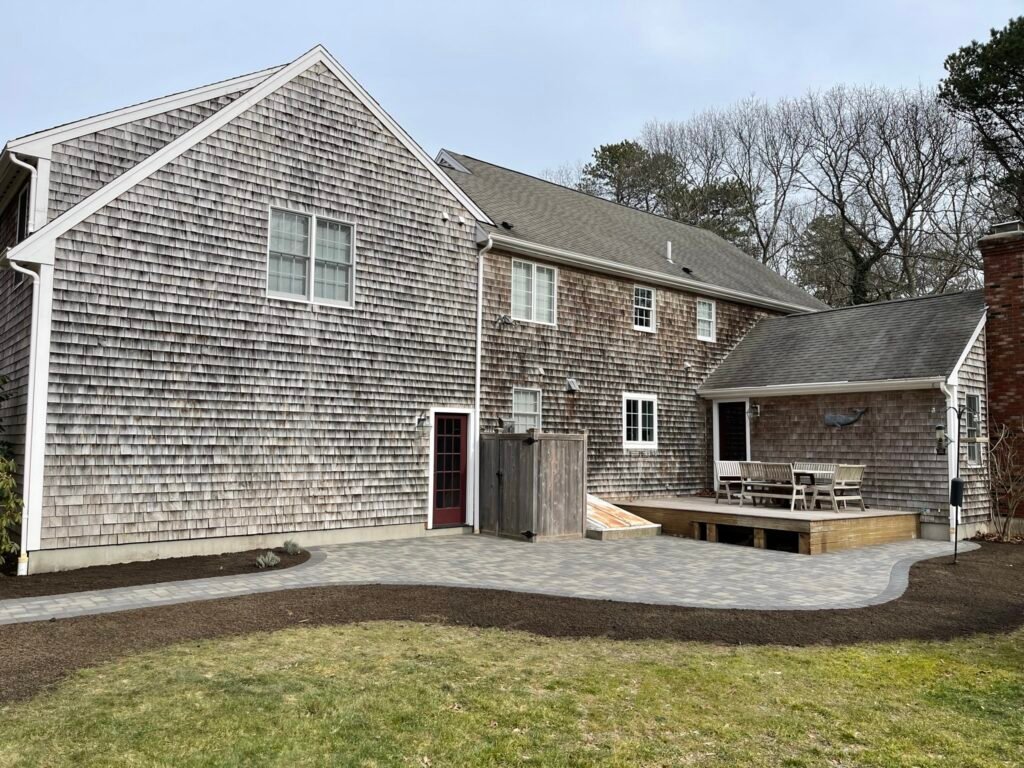 Paver patio built by Bridi Masonry in Cape Cod, MA
