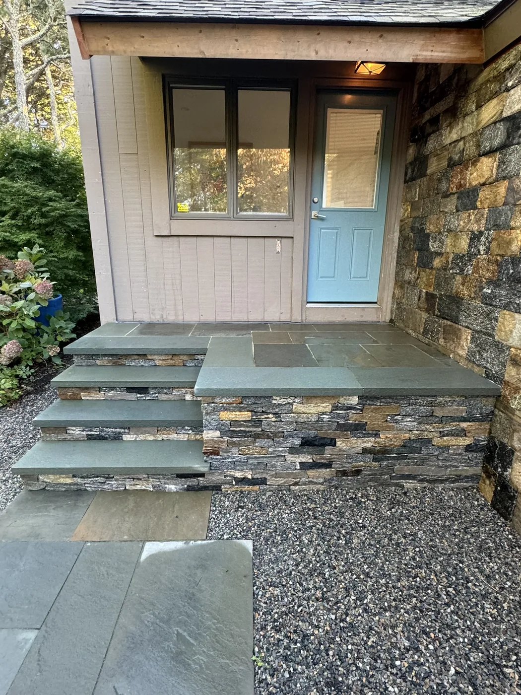 Masonry and hardscaping project by Bridi Masonry, Cape Cod MA