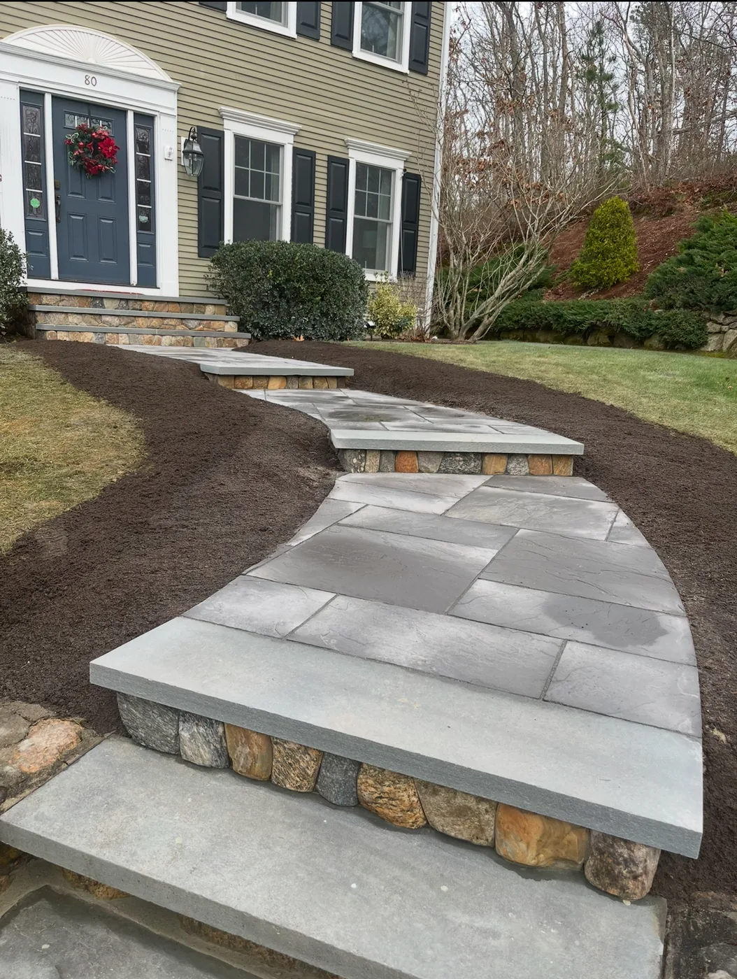 Masonry and hardscaping project by Bridi Masonry, Cape Cod MA