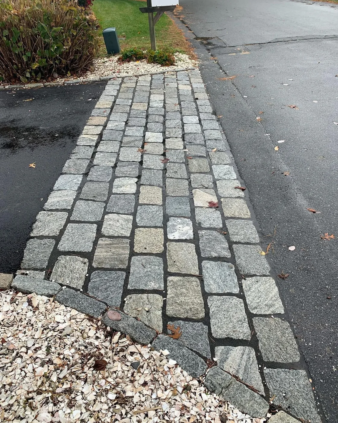 Masonry and hardscaping project by Bridi Masonry, Cape Cod MA