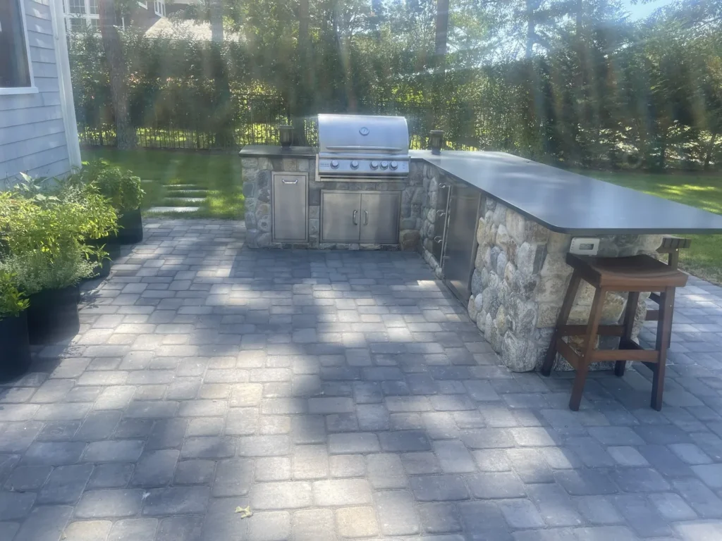 Masonry and hardscaping project by Bridi Masonry, Cape Cod MA